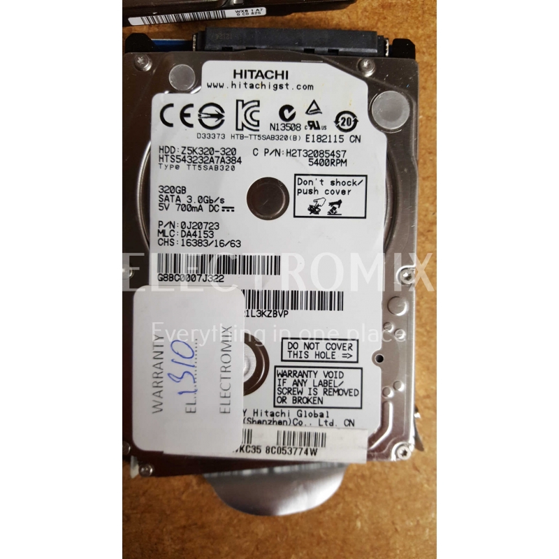 HITACHI HDD Z5K320-320 320GB SATA 3.0GB/s 5400RPM EK1310 J4