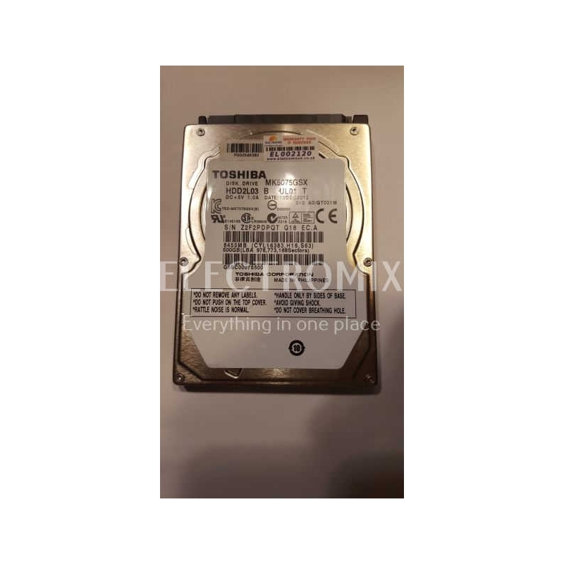 TOSHIBA HDD MK5075GSX HDD2L03 SATA 500GB EL2120 S4