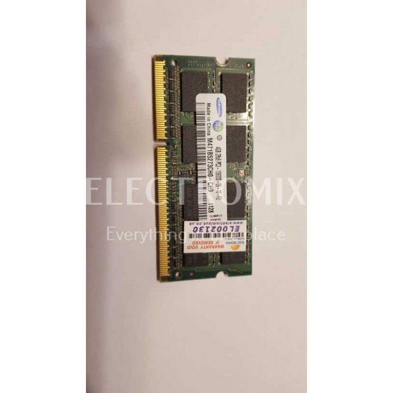 SAMSUNG 4BG LAPTOP RAM SODIMM PC3-10600S 09 10 F2 2RX8 EL2130 SM3