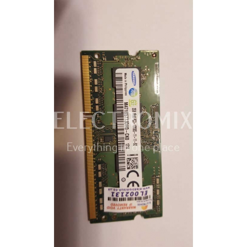 SAMSUNG 2BG LAPTOP RAM SODIMM PC3-12800S 11 11 B2 1RX8 EL2131 SM3