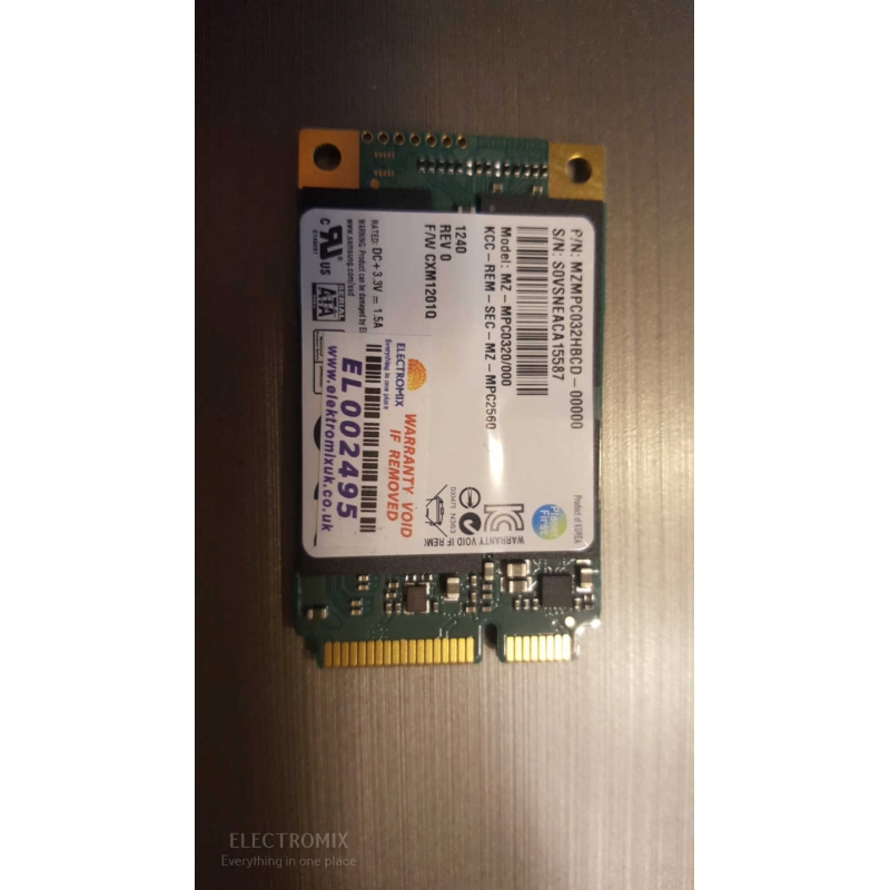 Samsung mSATA 32gb SSD Laptop Solid State Drive Mz-MPC0320/000 EL2495 SM4