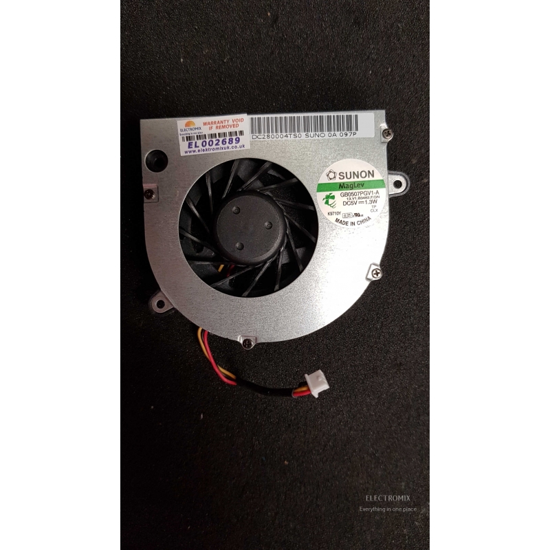 Toshiba Satellite L500 cooling fan DC280004TS0 GB0507PGV1-A EL2689 S8