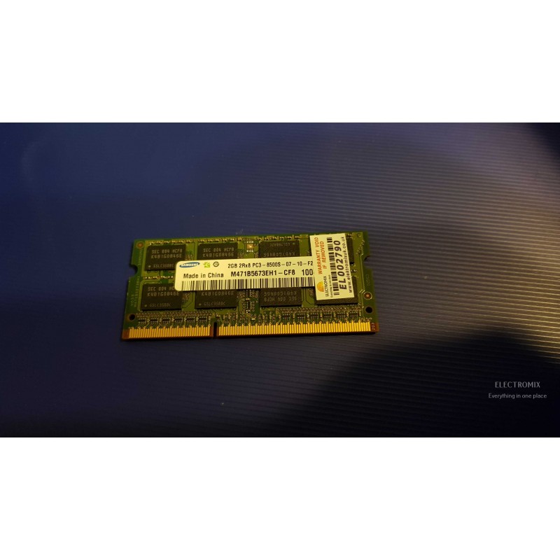 Samsung 2GB laptop RAM module PC3-8500S  PC3-8500S 07 10 F2 EL2790 SM4