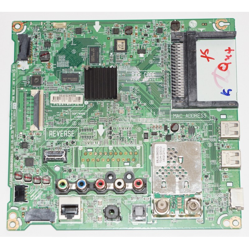 LG 49LF590VZABEKYLJP MAIN BOARD EAX66482504 REV 1.0 15.03.23 EL1083 G3