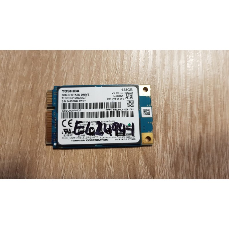 Toshiba 128gb mSATA SSD Solid State Hard Drive THNSNJ128GMCT EL2494-1 SM4